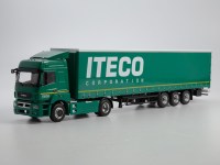 Масштабная модель 1:43 Седельный тягач 4х2 КамАЗ-5490 со шторным полуприцепом НефАЗ-93341 ITECO, Автоистория (АИСТ) для ПАО КАМАЗ)